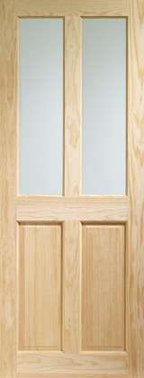 Victorian 4 Panel Pine Glass Door 
