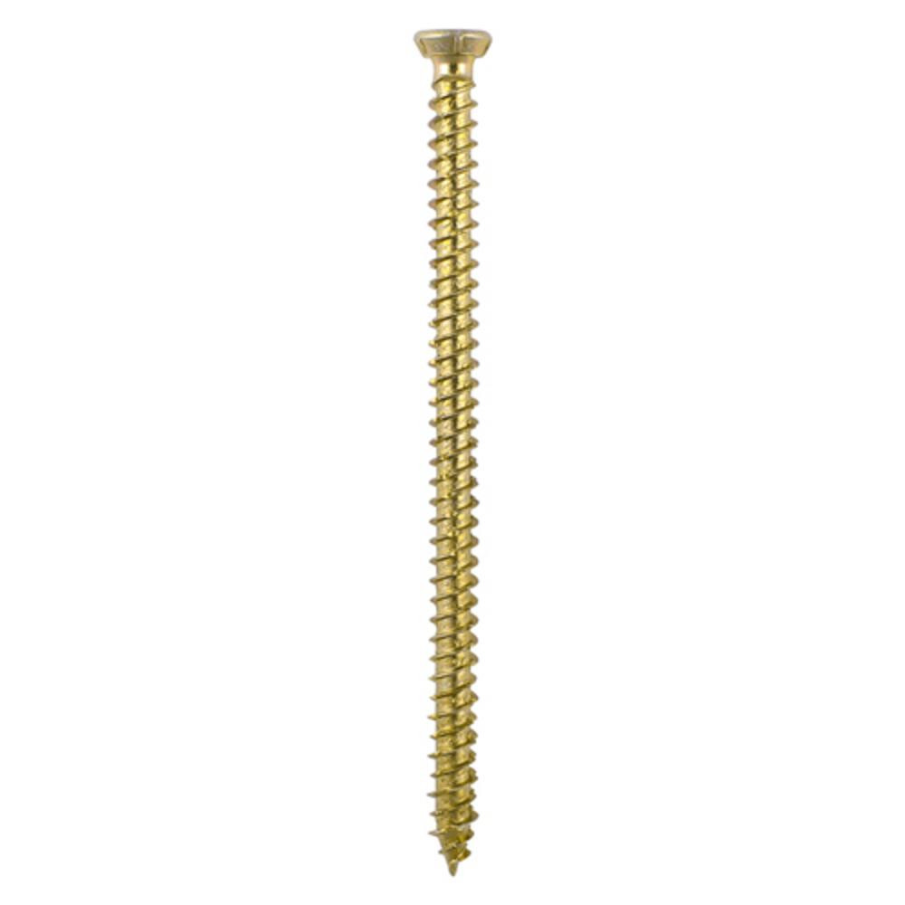 Timco Multi-Fix Concrete Screws TX30 ZYP Countersunk Yellow Flat