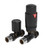 Avari Patterned Anthracite Radiator Valves Corner Avari Patterned Anthracite Radiator Valves Corner