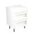 KitchenKit Shaker Ultra Matt White Base Unit 3 Drawer Rigid Cabinet 870 x 570mm KitchenKit Shaker Ultra Matt White Base Unit 3 Drawer Rigid Cabinet 870 x 570mm