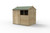 Forest Garden 4LIFE Reverse Apex Shed (8x6) Pressure Treated FSC 1-Door 2-Windows Forest Garden 4LIFE Reverse Apex Shed (8x6) Pressure Treated FSC 1-Door 2-Windows