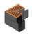 ACO Threshold Drain Corner Unit Assembly with CorTen Aluminium Grating
