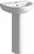 Avari Coco 1TH Basin & Full Pedestal 500 x 390mm Avari Coco 1TH Basin & Full Pedestal 500 x 390mm