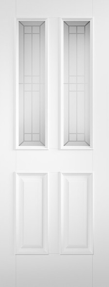 XL Tricoya Malton External Double Glazed Door with Decorative Glass 1981 x 838 x 44mm (33'')