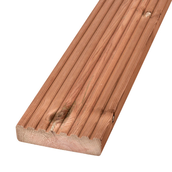 Lunardeck Timber Decking UC3u Treated Thermal Redwood 32 x 125mm