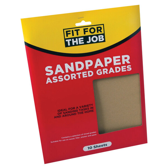 Assorted Sandpaper (10 Pack)