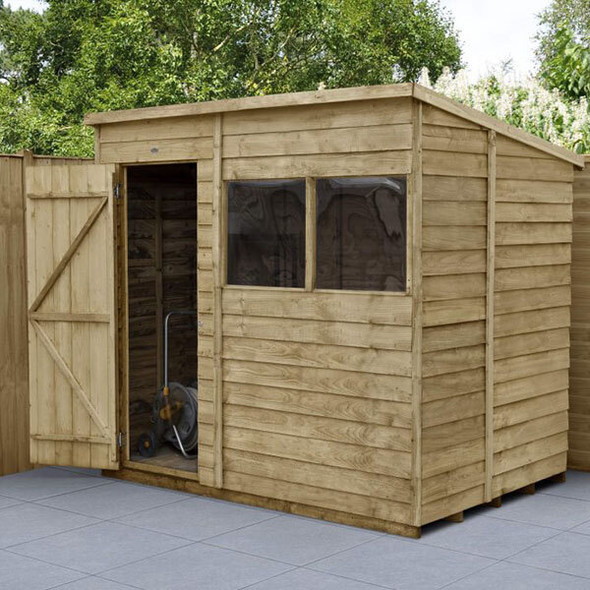 Forest Garden Shed Overlap Pressure Treated Pent 7'x5