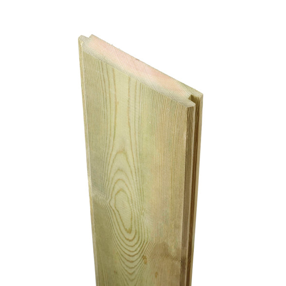 Planed Tongue & Groove Green UC3u Treated Timber Cladding FSC 15 x 144mm