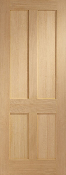 Victorian Shaker 4 Panel Oak Door 