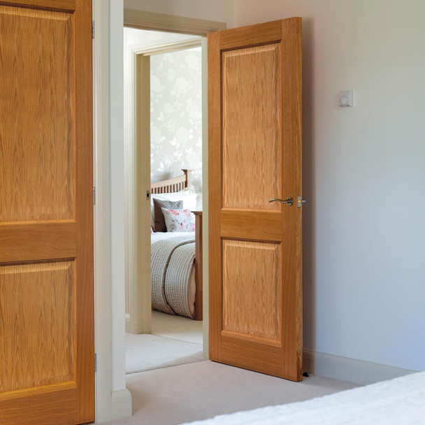 JB Kind Charnwood Internal Fully Finished Oak Door 1981 x 533 x 35mm ...