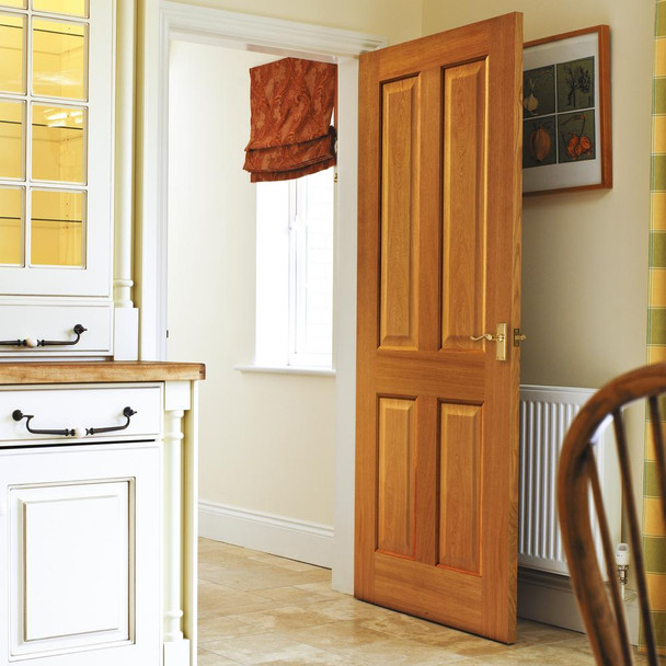JB Kind Sherwood Internal Fully Finished Oak Door 1981 x 610 x 35mm (24 ...