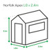 Albany Sheds Norfolk Apex Shed Treated 2400 x 1800mm Albany Sheds Norfolk Apex Shed Treated 2400 x 1800mm