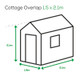 Albany Sheds Cottage Overlap Apex Shed Treated 2100 x 1500mm Albany Sheds Cottage Overlap Apex Shed Treated 2100 x 1500mm