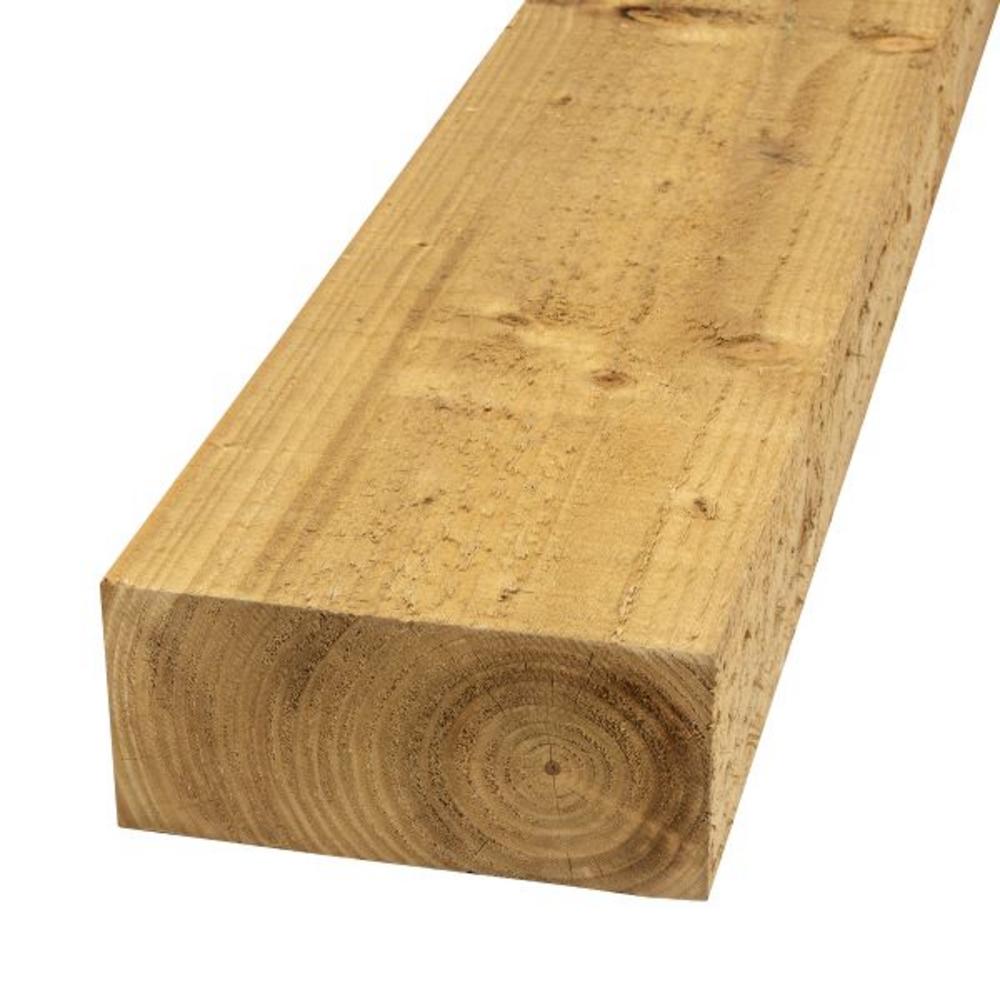 Green Incised Softwood UC4 Treated Garden Sleeper 125 x 250 x 2400mm