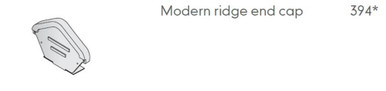 Marley Modern Ridge End Cap Grey - Howarth Timber & Building Supplies