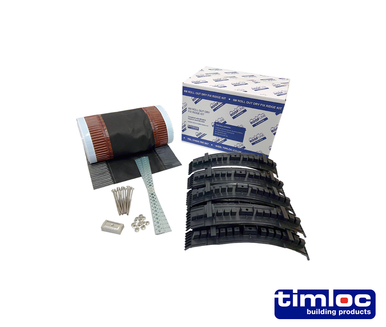 Timber Ridge Fixing Timloc Black Dry Fix Ridge Kit 6m | Howarth Timber