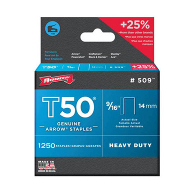 T50 14mm Arrow Staples (Pack of 1250) | Howarth Timber