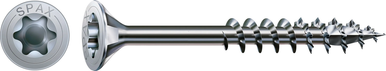 Spax Galvanised Wirox Flat Countersunk T-Star Woodscrew 5 x 80mm (100 pack) | Howarth Timber