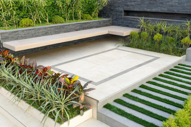 Timber Setts Global Station White Porcelain Paving 900mm | Howarth Timber