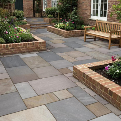 Gardenstone Sunset Buff Paving Pack | Howarth Timber