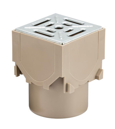 ACO RainDrain Corner Unit Assembly - Steel Top | Howarth Timber