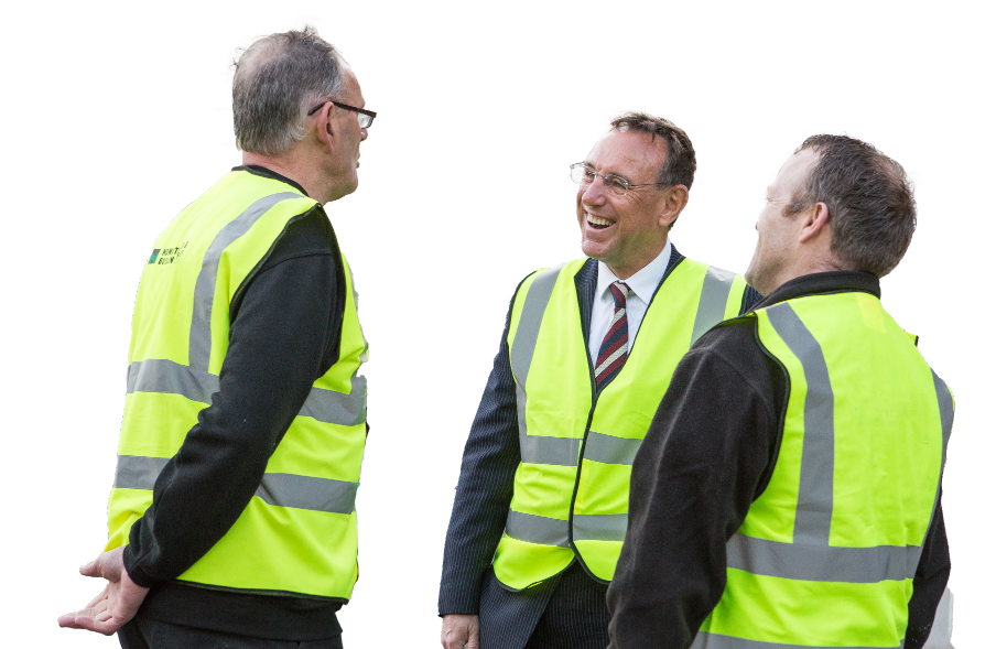 Team in hi-vis