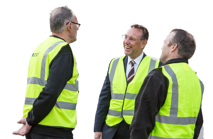 Team in hi-vis