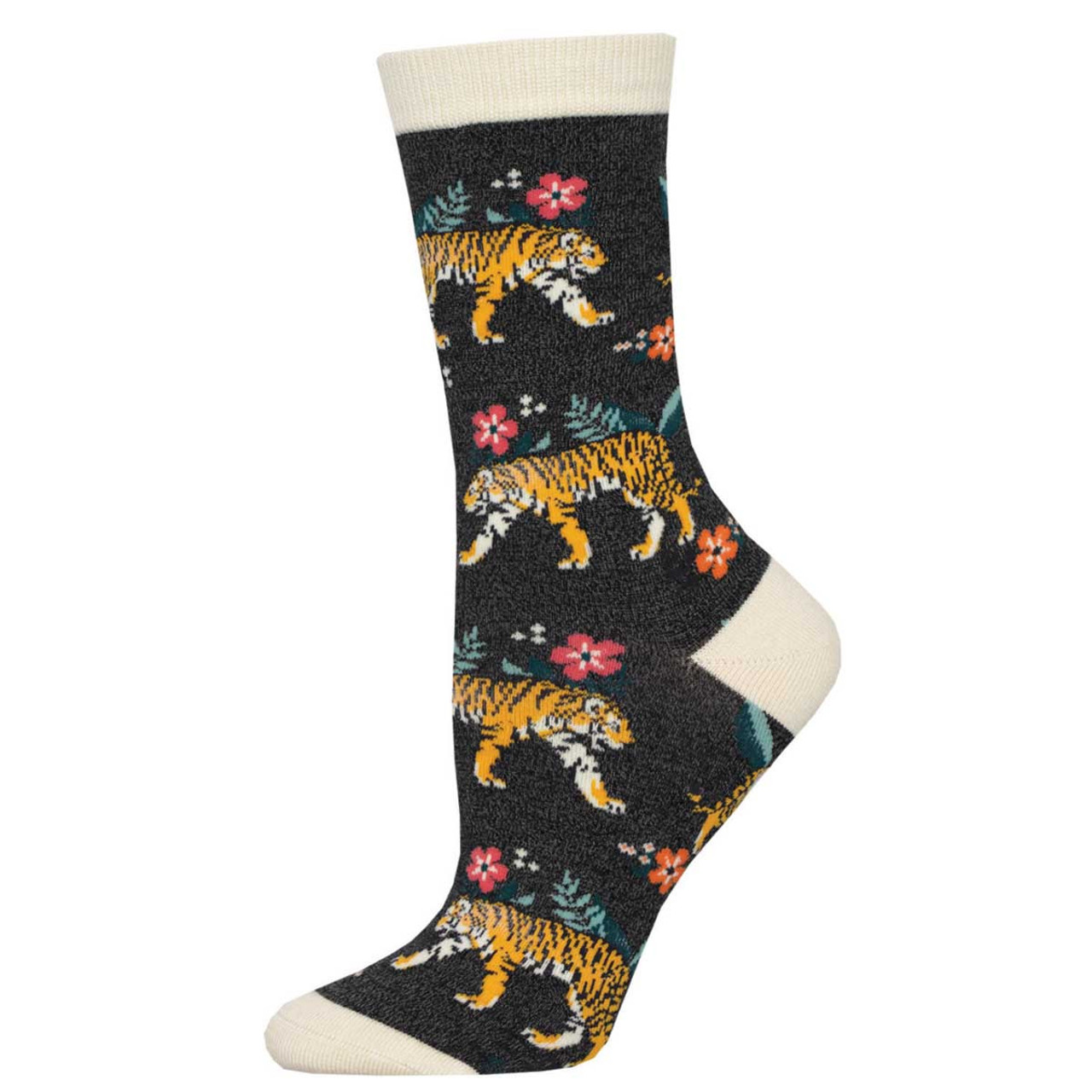 Bamboo Floral Print Socks