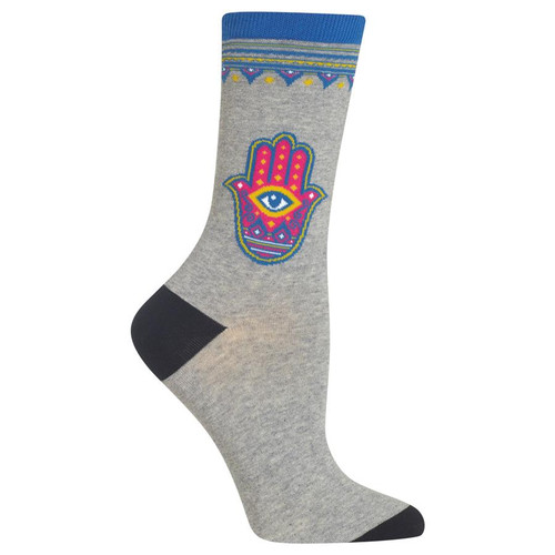 Hamsa, Grey - Women's Socks
HotSox