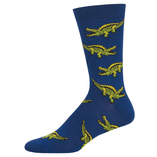 Gator, Blue - Men's Bamboo Socks
Socksmith