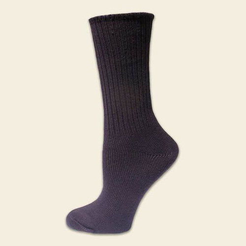 Cotton Crew, Eggplant - Women's Socks