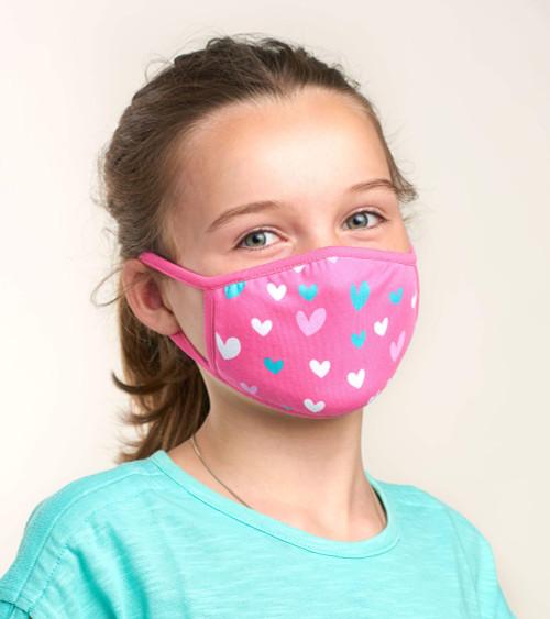 Hearts Face Mask - Kids, Reusable
Little Blue House