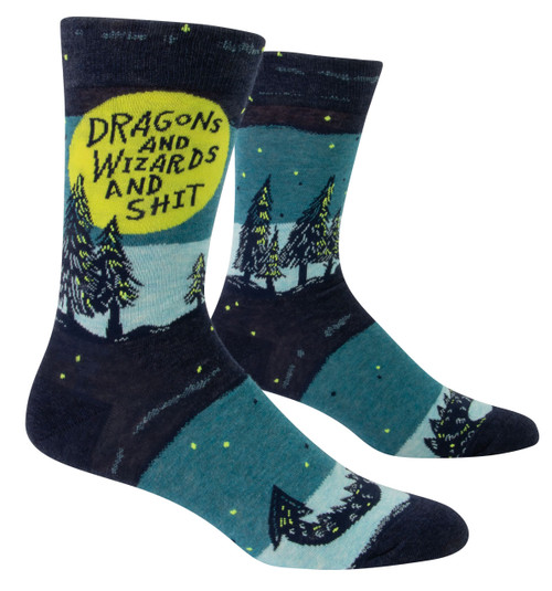 Dragons and Wizards and Stuff - Men's Socks
Blue Q