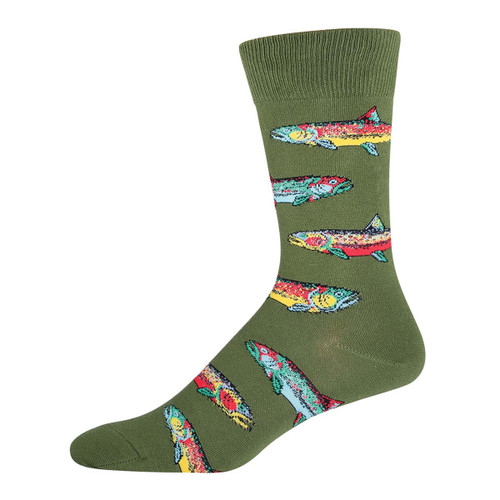 Trout, Green - Men's Socks
Socksmith