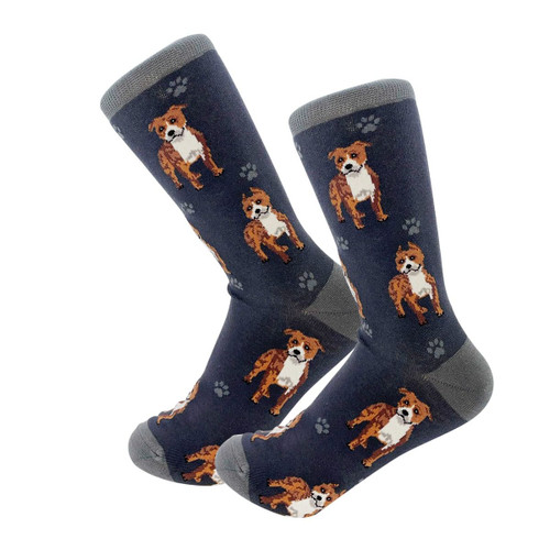 Pit Bull, Happy Tails - Unisex Socks