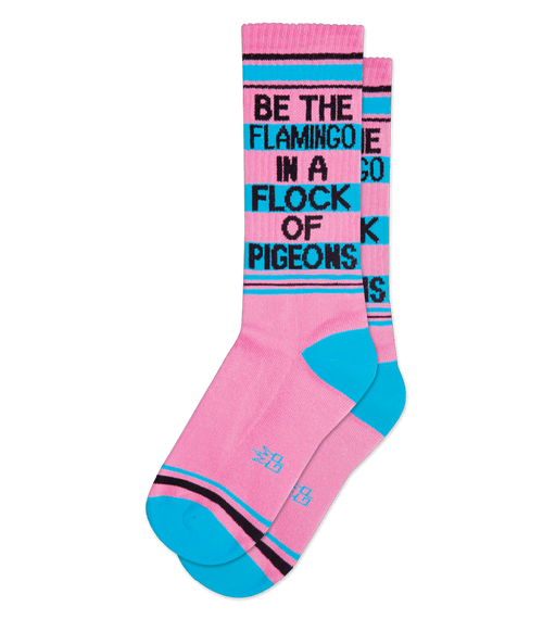 Be the Flamingo in a Flock of Pigeons - Unisex Socks 
Gumball Poodle