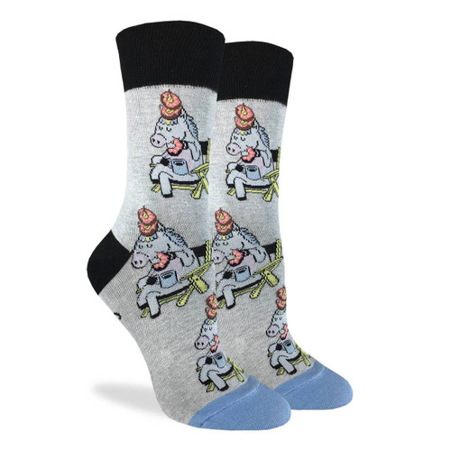 Donut Eating Unicorn - Women's Socks