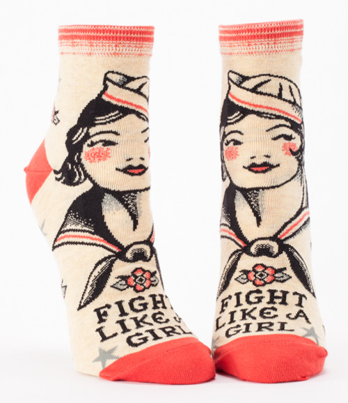 Fight Like A Girl - Women's Ankle Socks