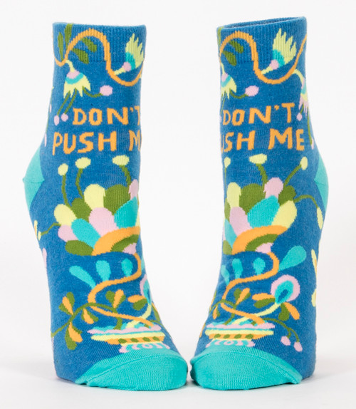 Don't Push Me Women's Ankle Socks