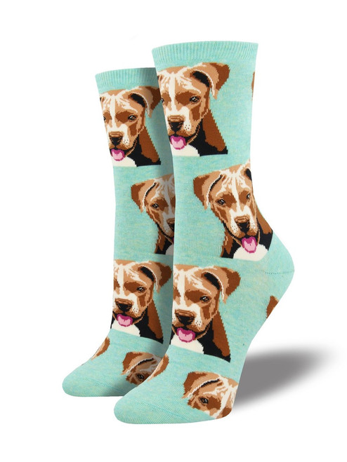 Pit Bull, Mint Heather - Women's Socks