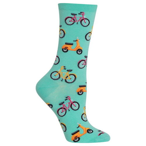 Bike and Vespa, Green - Women's Socks
Hotsox