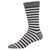 Sailor Stripe, Charcoal/White - Men's Bamboo Socks
Socksmith