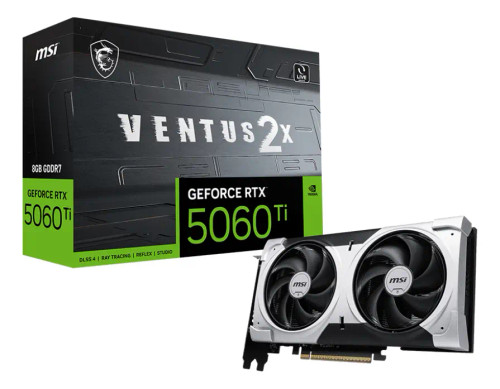 Tarjeta De Video Msi Rtx 5060 Ti 8g Ventus 2x Plus 8gb Gddr7