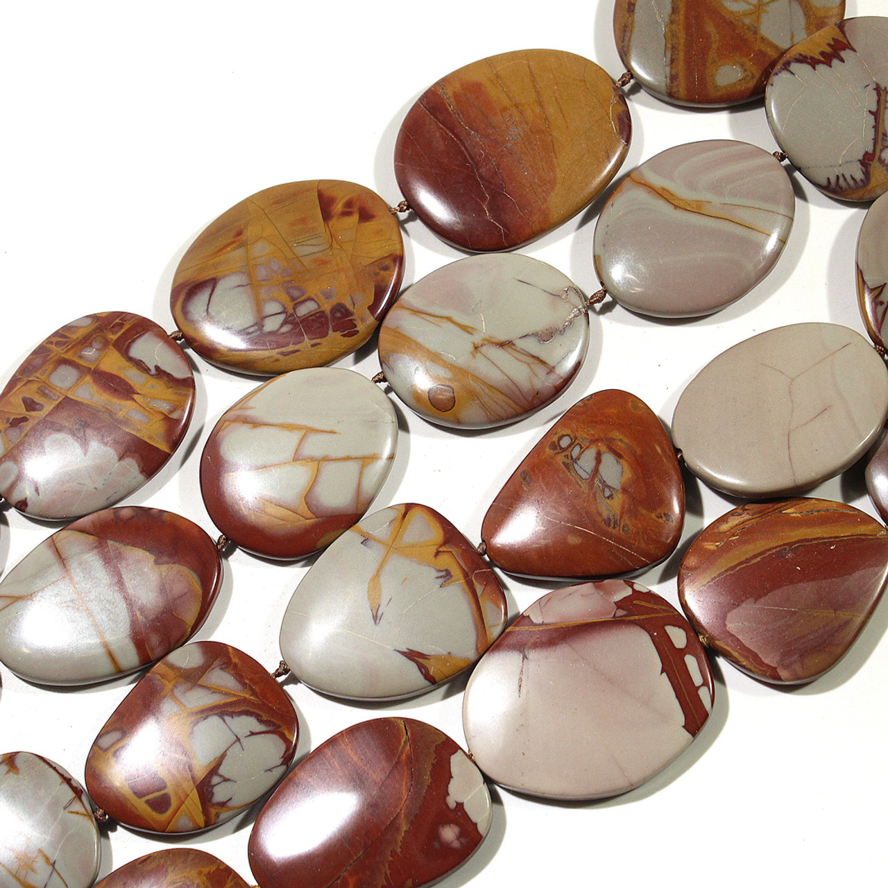 Large Freeform Noreena Jasper Beads