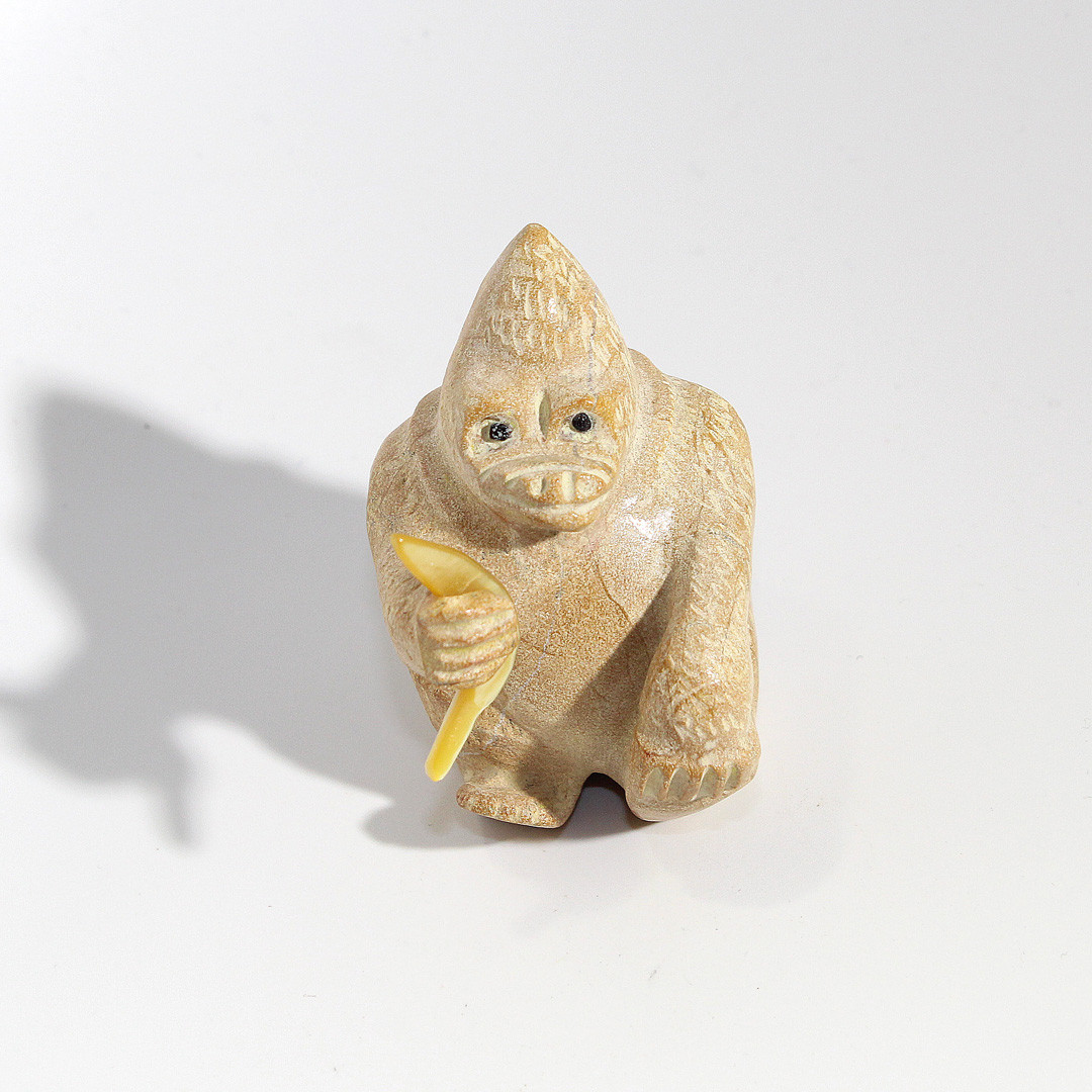 Zuni Dolomite Gorilla Fetish
