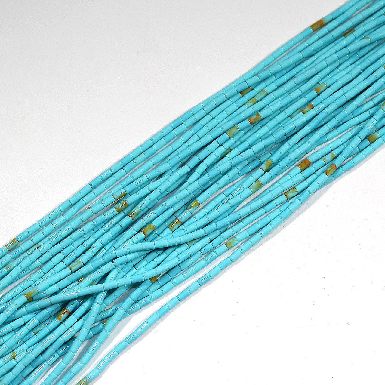 2mm Boulder Kingman Turquoise Heishi Beads - Jewelry Making Supplies