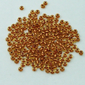 Copper Topaz #6 Copper-Lined Topaz Czech Seed Bead Half Kilo