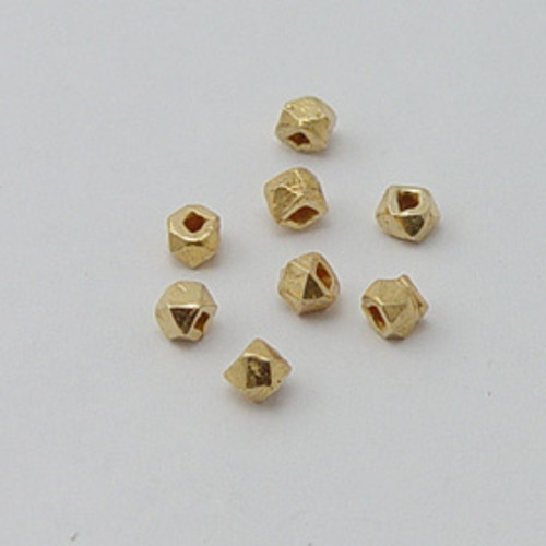 Vermeil, 3mm Faceted Spacer