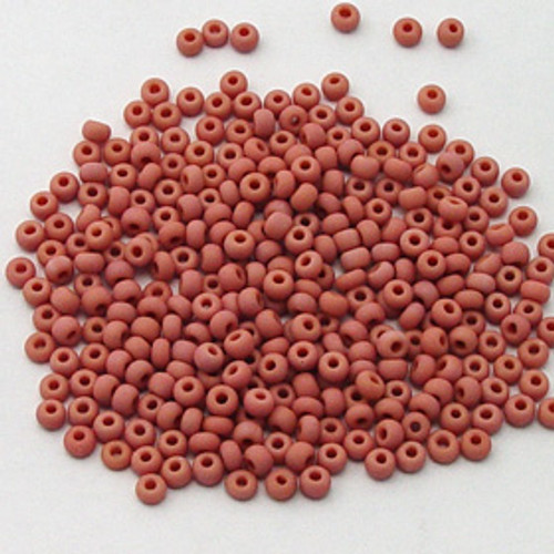6/0 Pink Opaque Matte Czech Seed Bead | 1 ounce bag 6/0 Pink Opaque Matte Czech Seed Bead | 1 ounce bag