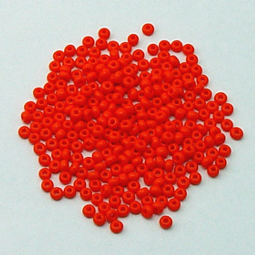 6/0 Opaque Orange Czech Seed Beads | 1 ounce bag 6/0 Opaque Orange Czech Seed Beads | 1 ounce bag